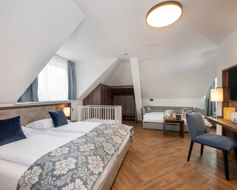 Unser Familienzimmer bei Vollbelegung © Lorenz Masser