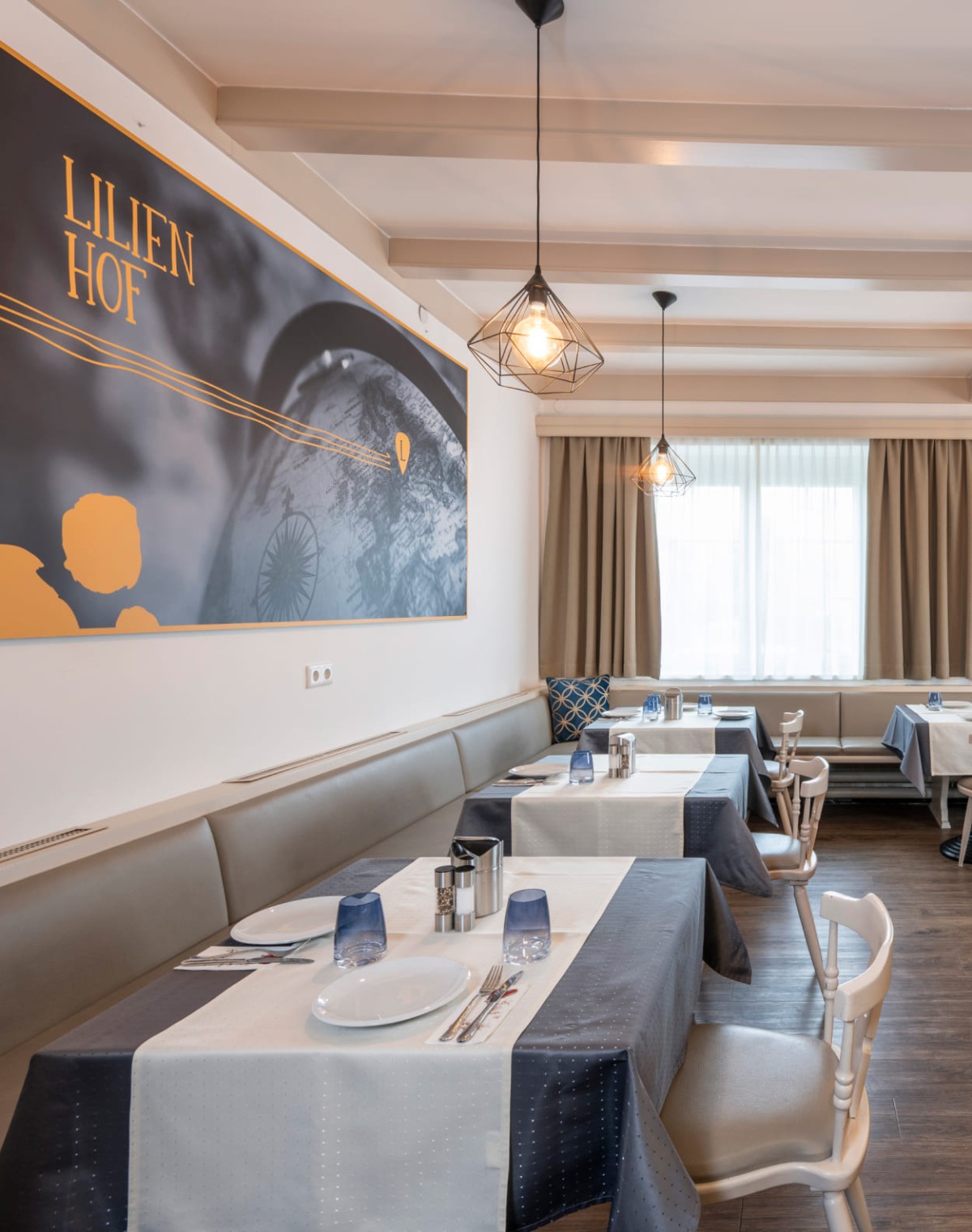 Frühstücksraum im Hotel Lilienhof © Foto von Lorenz Masser