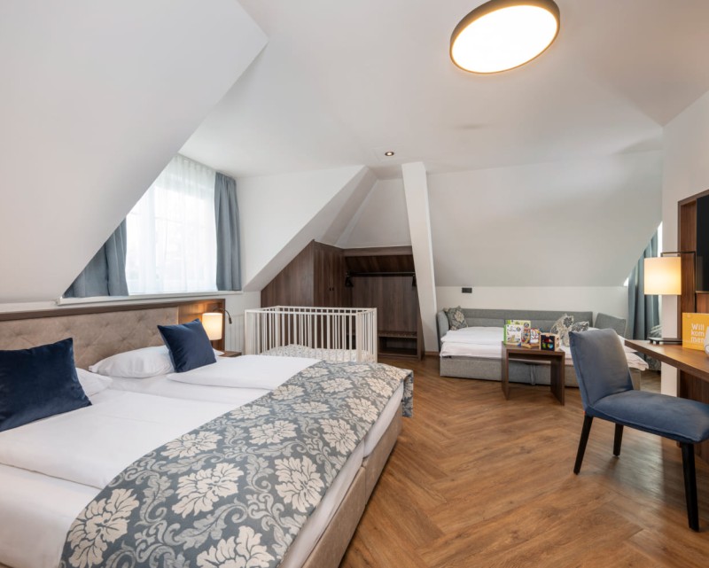 Familienzimmer voll belegt © Foto von Lorenz Masser