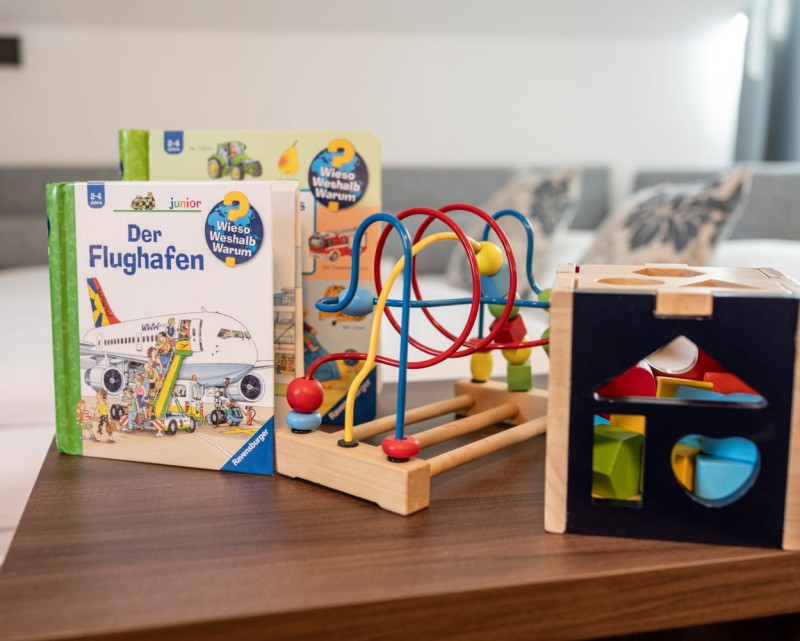 Bücher und Spiele im Hotel Lilienhof © Foto von Lorenz Masser