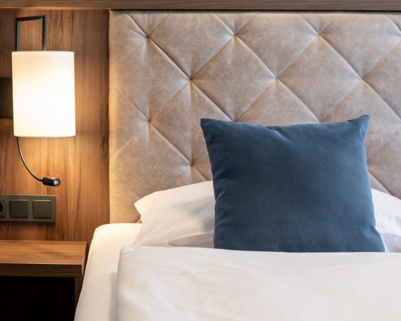 Betthaupt in der Suite © Foto von Lorenz Masser