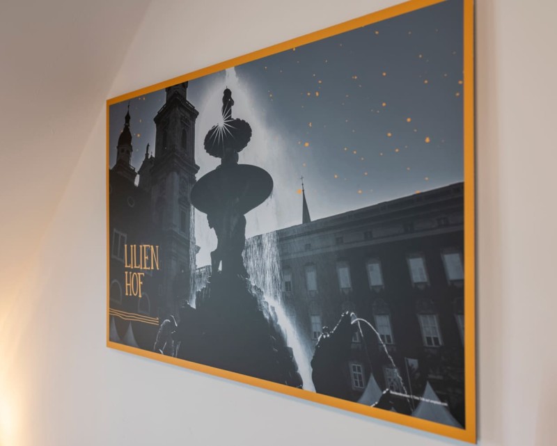 Wandbild im Zimmer im Lilienhof-Design © Lorenz Masser
